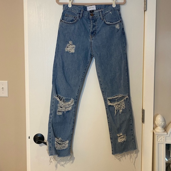 Current/Elliott The Original Straight Prep Destroy Cut Hem - Picture 2 of 8